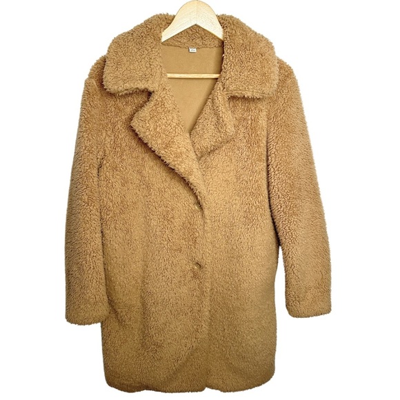 Uniqlo Pile Lined Fleece Tailored Coat Small - Picture 2 of 13